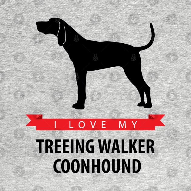 I Love My Treeing Walker Coonhound by millersye